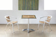 SC161 Teak and Aluminum Bistro Chair 