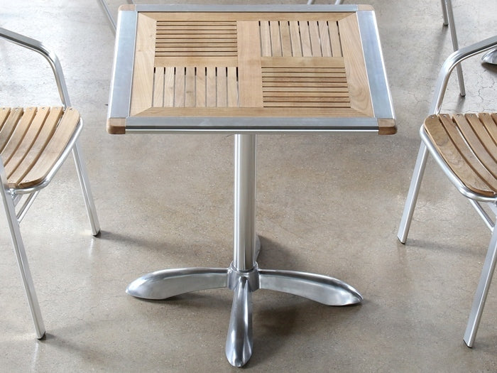 DT119 Teak and Aluminum Bistro Table 