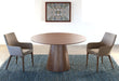 DT120 Walnut Pedestal Dining Table