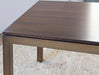 DT123 Mitchell Gold Parsons Dining Table in Vintage Brass with Sienna Finish