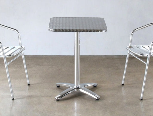 DT128 Stainless Steel Square Bistro Table 