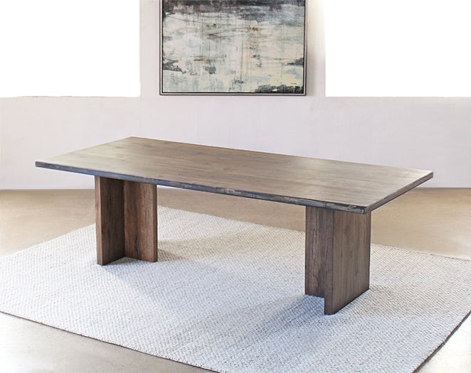 DT133 Alder Wood Plank Dining Table