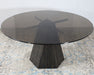 DT153 - Jet Variegated Pedestal Table With Smoke Glass Top