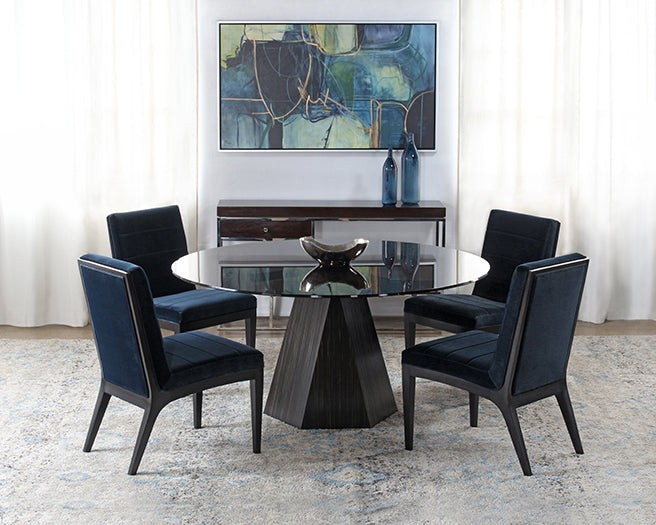 SC188 - Jet Side Chair with Sapphire Upholstery