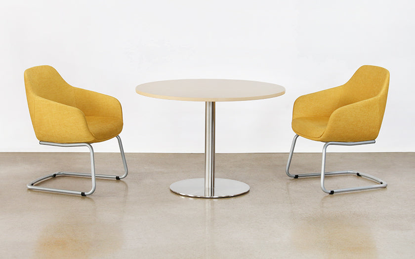 OC83 - Mid-Century Style Mustard Yellow Office Arm Chair