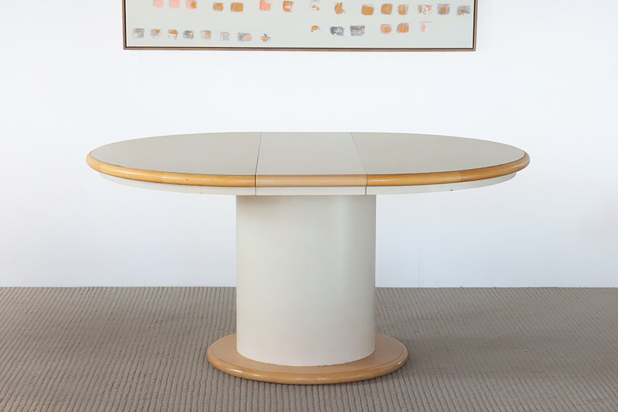 Laminate Dinette Table with Oak Trim and Leaf