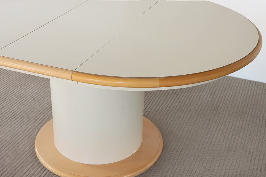 Laminate Dinette Table with Oak Trim and Leaf