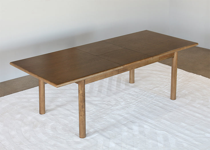 Toasted Natural Oak Dining Table With Extension