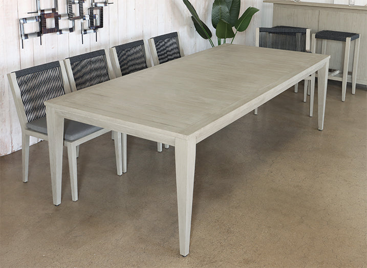 Grey Teak Outdoor Dining Table