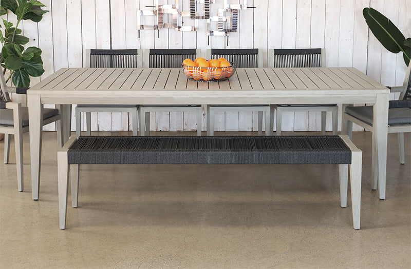 Grey Teak Outdoor Dining Table