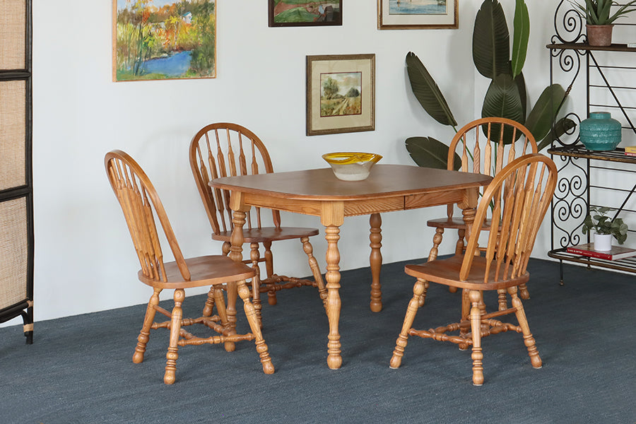 Mid-Century Oak Dining Table