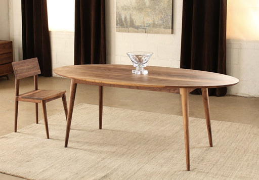 DT94 - Vintage Oval Dining Table in American Black Walnut