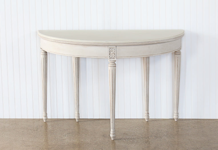 Folding Demi-lune Console Round Table