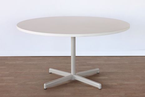 Round Off-White Conference Table — Bridge Furniture & Props NY