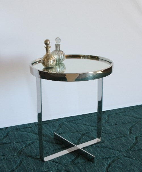 ET315 - Small Mirror Top End Table