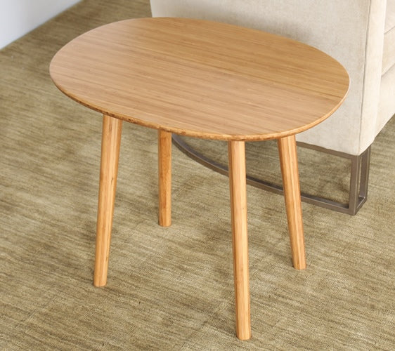 ET352  - Modern Bamboo Oval End Table