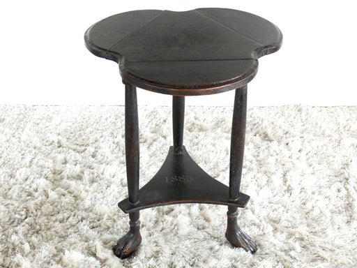 ET371 Mahogany Footed Side Table
