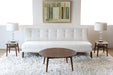 CT240 Vintage Round Danish Modern Coffee Table 