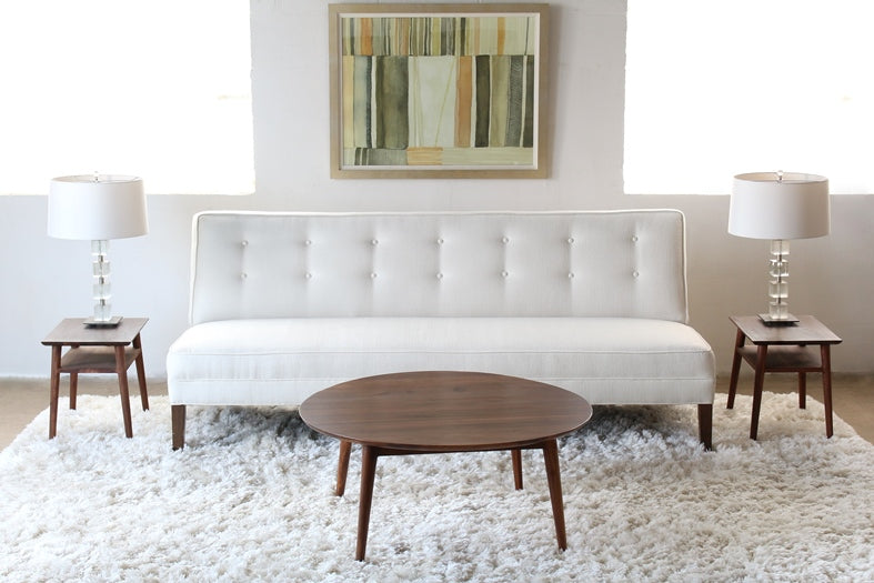 CT240 Vintage Round Danish Modern Coffee Table 