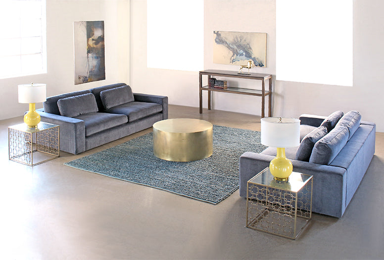 CT245 Brass Column Coffee Table