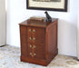ET394 Mahogany 2 Drawer File Cabinet-Side Table, Circa 1960 