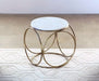 ET397 Circles Side Table with White Stone Top