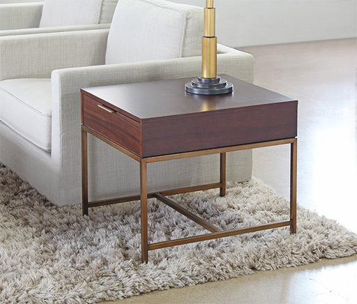 ET416 Mitchell Gold Reeve Drawer Side Table