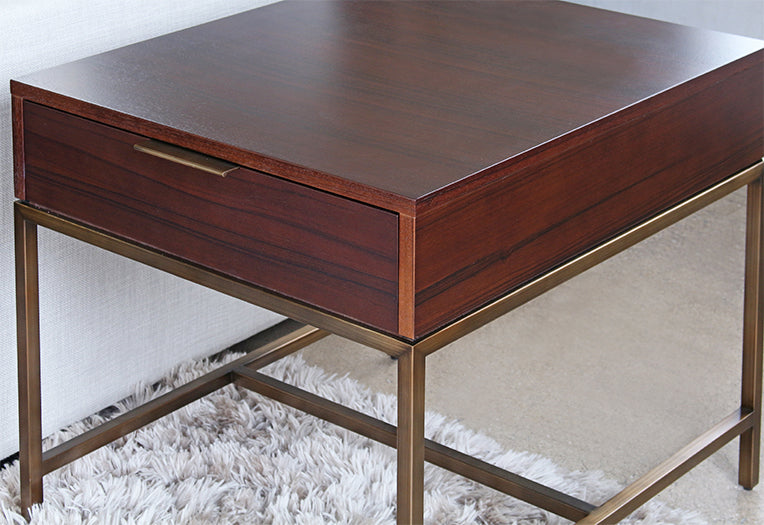 ET416 Mitchell Gold Reeve Drawer Side Table