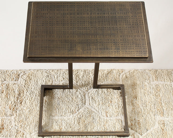 ET420 Etched Brass Side Table