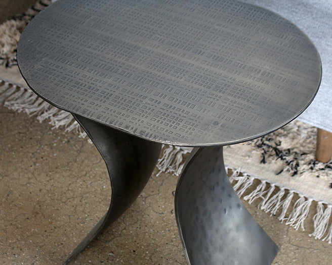 ET421 Element Etched Iron End Table