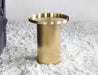 ET435 Titanium Gold Drum End Table