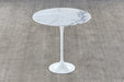 ET450 Saarinen Style Tulip End Table with White Stone Top