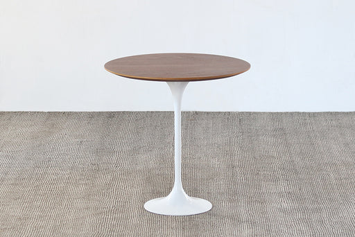 ET451 Saarinen Style Tulip End Table with Walnut Top