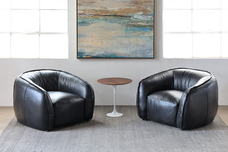 ET451 Saarinen Style Tulip End Table with Walnut Top