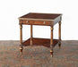 ET454 Gilt Mahogany End Table with Fluted Legs 