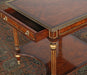 ET454 Gilt Mahogany End Table with Fluted Legs 