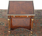 ET454 Gilt Mahogany End Table with Fluted Legs 