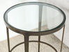 ET456 Roundabout End Table in Antique Pewter 