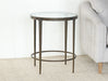 ET456 Roundabout End Table in Antique Pewter 