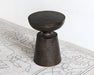 ET463 Antiqued Turned Brass End Table