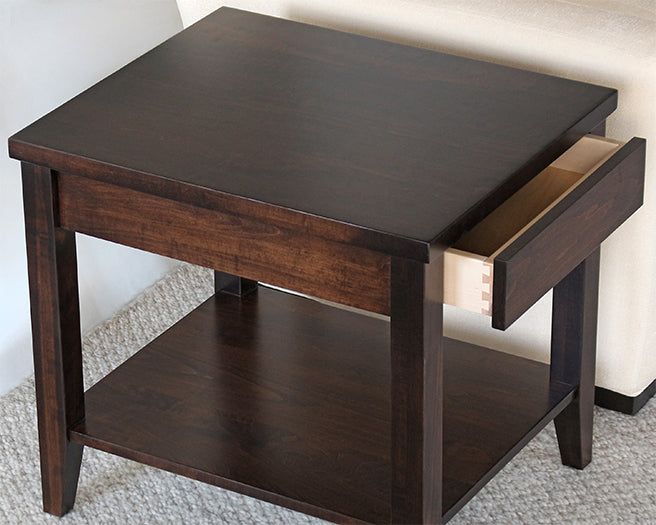 ET465 Crawford End Table with Shelf 