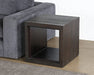 ET471 - Tobacco Stained Reclaimed Wood Cube End Table