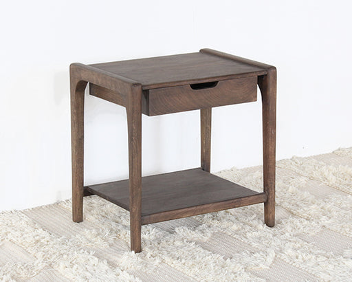 ET486 - Mango Wood End Table with One Drawer