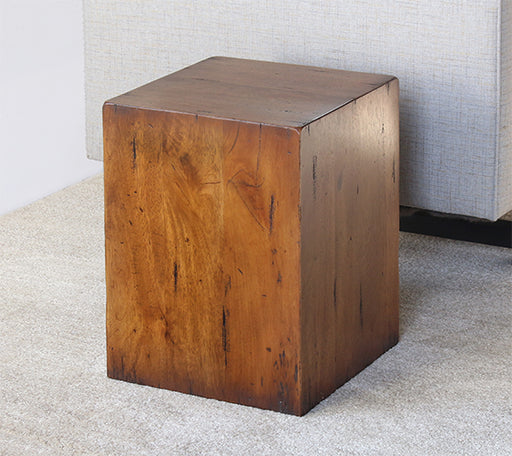 ET485 - Reclaimed Wood Block End Table