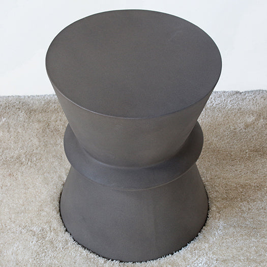 ET493 - Tribal Dark Gray Concrete End Table