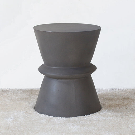ET493 - Tribal Dark Gray Concrete End Table