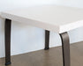 ET501 - White End Table With Bronze Legs