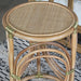 ET502 - South Seas Rattan End Table W/Brass Accents