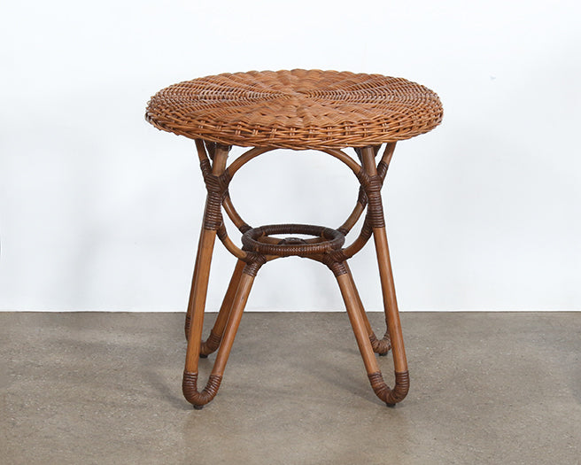 ET503 - Natural Rattan Woven Over Rattan End Table