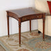 ET505 - Flame Walnut Side Table With Tapered Legs